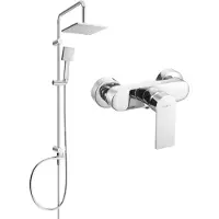 Mexen Tord opbouw douche set met regendouche en douchekraan Royo, chroom - 72240200-00