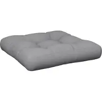 vidaXL Palletkussen stof grijs
