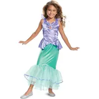 Disguise Disney The Little Mermaid Ariel Deluxe Kostuum Jurk Kinderen - Kids tm 4 jaar - Paars/Groen