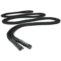 Olive Battle With Nylon Cover 9 M Battle Rope Zwart 9 kg