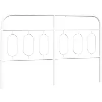vidaXL Vervangend hoofdbord 150 cm metaal wit