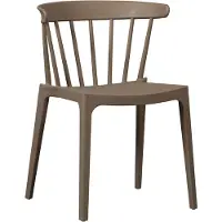 Woood Bliss Eetkamerstoel Tuinstoel - Plant Fiber - Bruin - 75x52x53