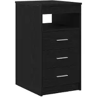 vidaXL Ladekast 40x50x76 cm bewerkt hout zwart eikenkleurig