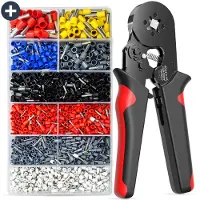 Luft Krimptang - Met 2000 huizen - RJ45 Connector - Connectoren - Adereindhulstang - Ratel - Pers - Kabelschoentang - Krimptangen - Adereindhulzen -