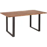 Riess Massief houten eettafel MAMMUT 160cm wilde acacia industrieel design 2,6cm tafelblad boomrand - 43470