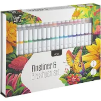 Ginza.se - Fineliner & Brushpen set 40 pcs (CR5028/GE)