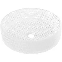 Mexen Aura glazen opzetwastafel 39 x 39 cm, mat glas - 24013930