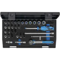 Gedore 20 IMU-3 6174150 Dopsleutelset Metrisch 1/4 (6,3 mm) 32-delig