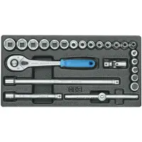 Gedore 1500 ES-30 Dopsleutelset 3/8 (10 mm) 24-delig 6626070