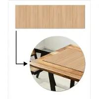 MuchoWow Tafelloper 150x50 cm - Tafelmat vinyl Naturel - Hout - Plank - Patronen - Tafeldecoratie - Tafelversiering - Keuken decoratie - Tafel versiering