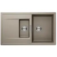 Schock inbouwspoelbak Cristadur Mono D-150 U, Green Line, kleur Twilight (TWI), met excentrisch bedieningssysteem