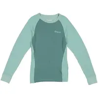 Bergans Longsleeve Kids Inner:Dual Merino Dark Mint Crush/Mint Crush-Maat 164