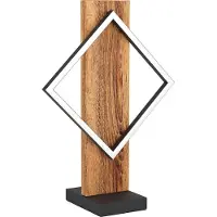 Eglo Design Tafellamp Boyal Zwart Met Donker Hout
