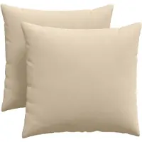 vidaXL Zitkussens 2 pcs Crème 45 x 45 cm Stof