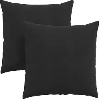 vidaXL Zitkussens 2 pcs Zwart 60 x 60 cm Corduroy stof