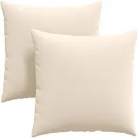 vidaXL Zitkussens 2 pcs Beige 60 x 60 cm Stof