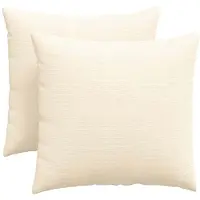 vidaXL Zitkussens 2 pcs Crème 45 x 45 cm Corduroy stof
