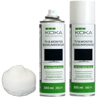 KOKA 2x set reinigingsschuim spray bus reiniger TV OLED LCD LED TFT televisie PC Monitor