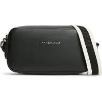 Tommy Hilfiger Schoudertas 'ESSENTIAL' zwart