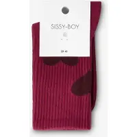 Sissy-Boy Rode sokken met hartjes van | Maat: 39-41