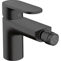Hansgrohe Vernis Blend ééngreeps bidetkraan met PopUp trekwaste (metaal), mat zwart