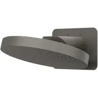 Ivy Aia Hoofddouche HALO Wandmodel Inc. Wandbeugel en Inbouwbox 32 cm Geborsteld Metal Black PVD
