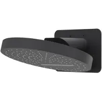 Ivy Aia Hoofddouche HALO Wandmodel Inc. Wandbeugel en Inbouwbox 32 cm Mat Zwart PED