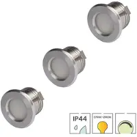 Lybardo - Inbouwspots extra klein 3-pack - 3W - Dimbaar - Dim to Warm 2000K-2700K - Zaagmaat 28mm