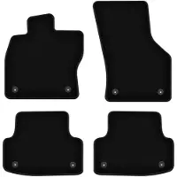 Basic zwarte veloursmatten voor: Audi A3 8V 3-deurs, sedan, limousine, sportback (2012-)