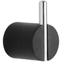 Mexen Aron handdoekhaak, zwart/chroom - 7088135-07