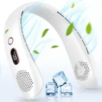 Aura Nek Ventilator - Hals Ventilator - Mini Ventilator - Wit -6cm x 19cm x 21cm; 350 g