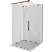 Mexen Rox-3S L 3-zijdige douchecabine, schuifbaar 110 x 110 , transparant, roségoud - 8C2L-110-110-60-00-3S