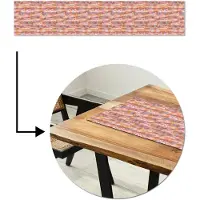MuchoWow Tafelloper 200x40 cm - Tafelmat vinyl Vloeiend - Olie - Verf - Kleur - Tafeldecoratie - Tafelversiering - Keuken decoratie - Tafel versiering