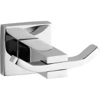 Mexen Vane dubbele handdoekhaak, chroom - 7020935-00