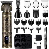 SCH Trimmer Mannen Schaamstreek - Trimmer Schaamstreek - Bodygroomer Mannen - Trimmer - Bronzen - 22cm x 15cm x 7cm
