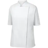 Metro Professional PROFESSIONAL Dames Koksjas / Koksbuis – Wit – Korte Mouw – Maat S – Professionele Horecakleding