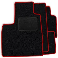 BMW Set velours vloermatten geschikt voor 3 serie E36 Sedan/Touring 1990-1999 - rode afwerking