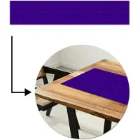 MuchoWow Tafelloper 200x40 cm - Tafelmat vinyl Paars - Heuvels - Bloesem - Tafeldecoratie - Tafelversiering - Keuken decoratie - Tafel versiering