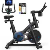 SCH Hometrainer Fiets - Hometrainers Fitness - Hometrainer - Zwart - 103cm x 21cm x 87cm