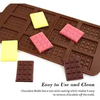 Karma Mini Siliconen Chocoladevormen Set - 12 Holtes, Antiaanbaklaag