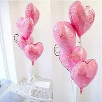 Karma Set van 20 roze folieballonnen in hartvorm - Feestdecoratie voor romantische gelegenheden