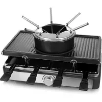 Aura Gourmetstel - Gourmet - Gourmetplaat - Zwart - ‎‎44cm x 27cm x 17cm