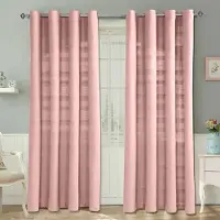 Homescapes Rajput gordijnen set van 2 gemaakt van katoen, 182 x 167 cm, roze