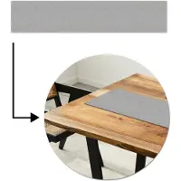 MuchoWow Tafelloper 150x30 cm - Tafelmat vinyl Licht - Grijze - Muur - Tafeldecoratie - Tafelversiering - Keuken decoratie - Tafel versiering