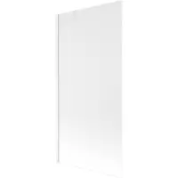 Mexen Next badwand scherm 1-delig 90 x 150 , matglas, wit - 895-090-000-00-30-20