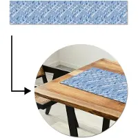 MuchoWow Tafelloper 200x40 cm - Tafelmat vinyl Vloeiend - Olie - Verf - Texturen - Tafeldecoratie - Tafelversiering - Keuken decoratie - Tafel versiering