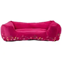 Mars & More Dierenmand L borduurwerk fuchsia roze 80x60x22cm