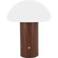 Strühm TRUFLA Led - Tafellamp Oplaadbaar – Draadloos en dimbaar – CCT Aanpaasbare licht kleur - Warm wit / Daglicht / koud wit - Moderne touch lamp – Nachtlamp Slaapkamer – 25 cm – Wenge kleur