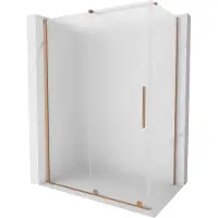 Mexen Velar schuifdouchecabine 160 x 75 , ijs, geborsteld koper - 871-160-075-31-65