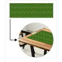 MuchoWow Tafelloper 150x50 cm - Tafelmat vinyl Groen - Vogels - Vleugels - Tafeldecoratie - Tafelversiering - Keuken decoratie - Tafel versiering